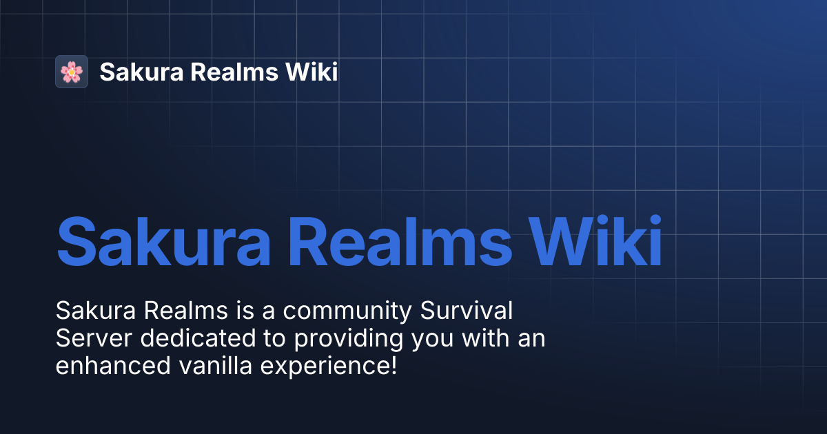 Sakura Realms Wiki